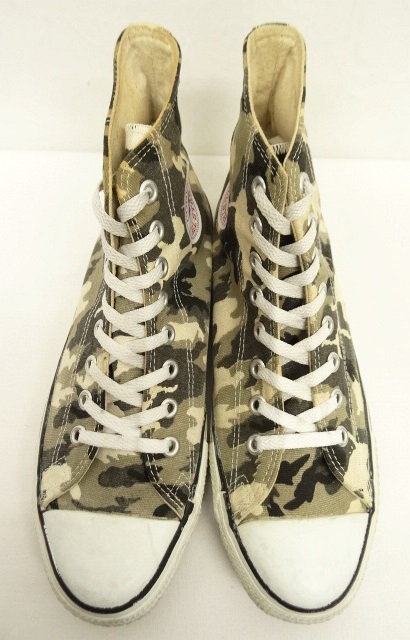 画像: 90'S CONVERSE "ALL STAR HI" キャンバス スニーカー カモ USA製 (VINTAGE)