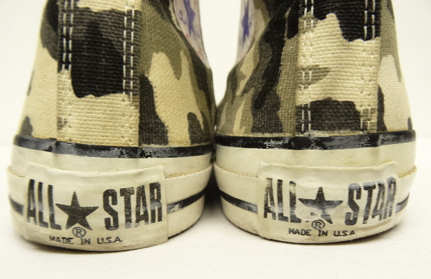 画像: 90'S CONVERSE "ALL STAR HI" キャンバス スニーカー カモ USA製 (VINTAGE)