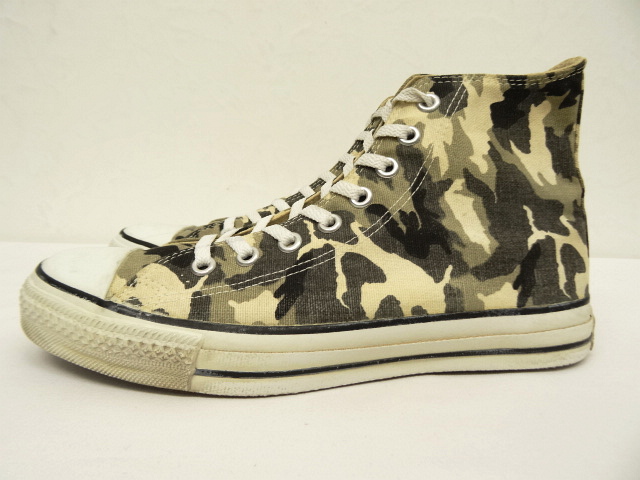 画像: 90'S CONVERSE "ALL STAR HI" キャンバス スニーカー カモ USA製 (VINTAGE)