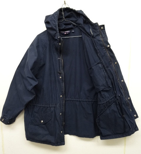 画像: 90'S POLO SPORT コットン デッキパーカー NAVY (VINTAGE)