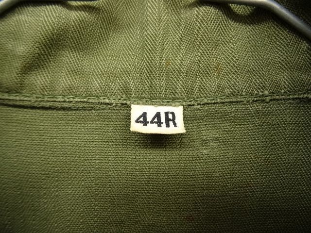 画像: 40'S アメリカ軍 US ARMY M43 ガスフラップ付き HBT ジャケット 44R (VINTAGE)