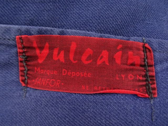 画像: 60'S VULCAIN フレンチワーク ワークジャケット カバーオール BLUE (VINTAGE)