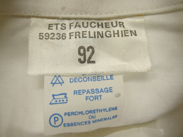 画像: 90'S ETS FAUCHEUR フレンチワーク ワークジャケット カバーオール WHITE フランス製 (DEADSTOCK)