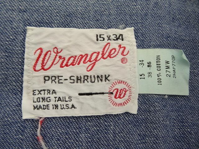nina de coito 埼玉県 志木 通販 70'S ヴィンテージ WRANGLER