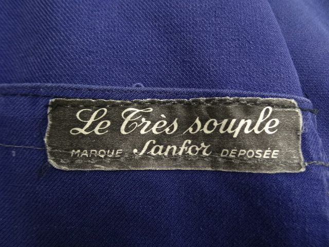 画像: 50'S LE TRES SOUPLE フレンチワーク コットン ワークジャケット カバーオール NAVY (VINTAGE)