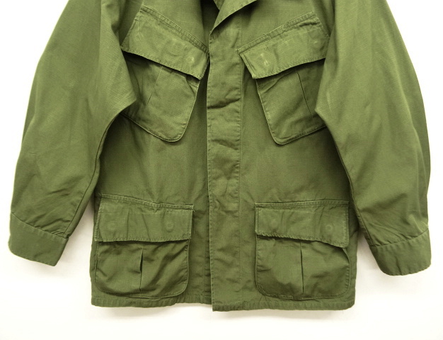 画像: 60'S アメリカ軍 US ARMY "JUNGLE FATIGUE 4th" リップストップ ファティーグジャケット S-SHORT (VINTAGE)