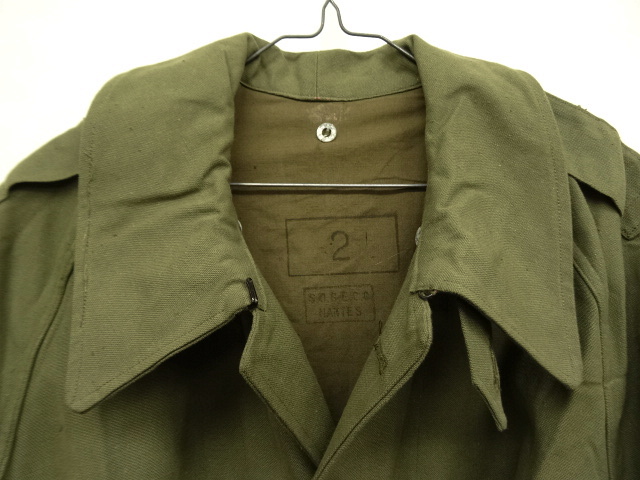 画像: 50'S フランス軍 モーターサイクルコート OLIVE (DEADSTOCK)