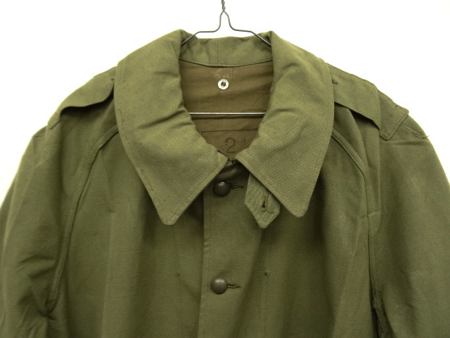 画像: 50'S フランス軍 モーターサイクルコート OLIVE (DEADSTOCK)