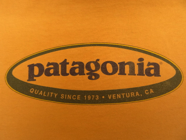 画像: 90'S PATAGONIA 黒タグ バックプリント オーバルロゴ 長袖Tシャツ USA製 (VINTAGE)