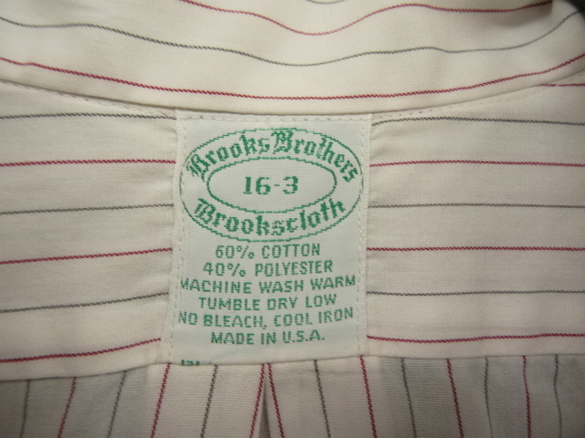 画像: 70'S BROOKS BROTHERS "6ボタン" BDシャツ ストライプ USA製 (VINTAGE)