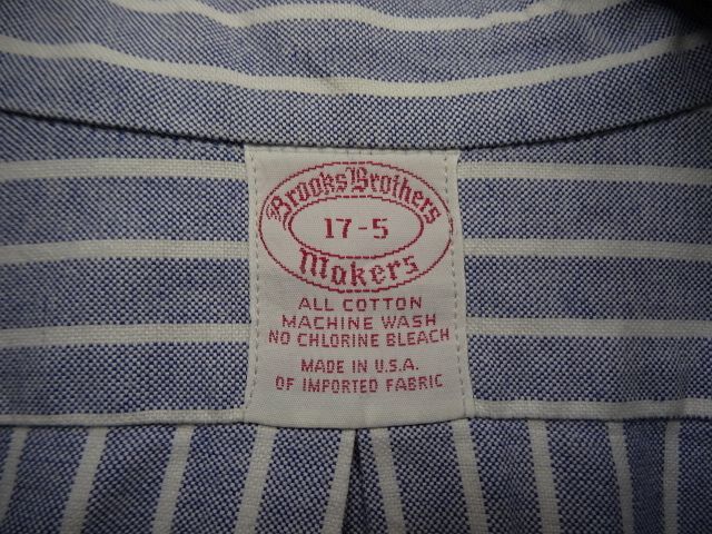 画像: 70'S BROOKS BROTHERS "6ボタン" オックスフォード BDシャツ ストライプ USA製 (VINTAGE)