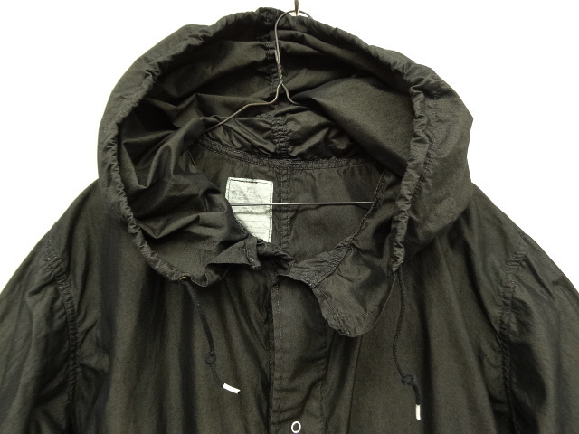 画像: 80'S アメリカ軍 US ARMY コットン/ナイロン スノーカモパーカー 後染めBLACK (VINTAGE)