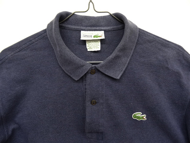 画像: 80'S CHEMISE LACOSTE ポロシャツ ネイビー フランス製 (VINTAGE)