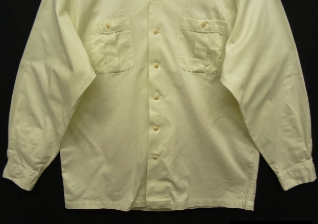 画像: 90'S RRL 初期 三ツ星タグ オープンカラーシャツ オフホワイト (VINTAGE)