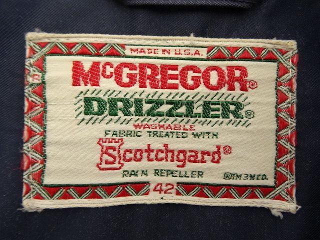 画像: 60'S McGREGOR "SCOTCHGARD" ドリズラージャケット USA製 (VINTAGE)