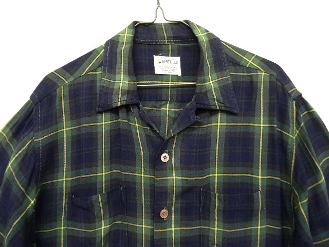 画像: 60'S KENTFIELD レーヨン オープンカラーシャツ 日本製 (VINTAGE)
