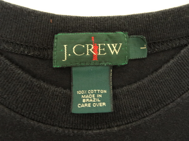 画像: 90'S J.CREW 旧タグ ポケット付き 半袖 Tシャツ ブラック (VINTAGE)