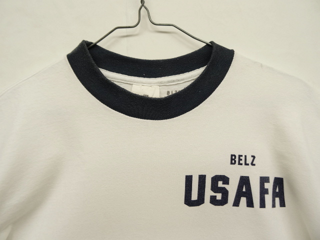 画像: アメリカ軍 USAFA 染み込みプリント 半袖 リンガーTシャツ ホワイト (VINTAGE)