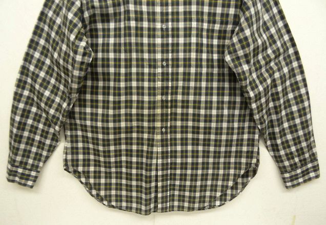画像: 70'S BROOKS BROTHERS "6ボタン" ポプリン BDシャツ チェック USA製 (VINTAGE)
