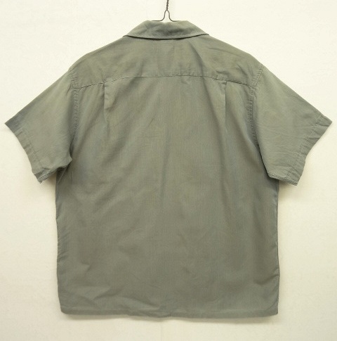 画像: 60'S TOWNCRAFT 半袖 オープンカラーシャツ ブルーグレー (VINTAGE)