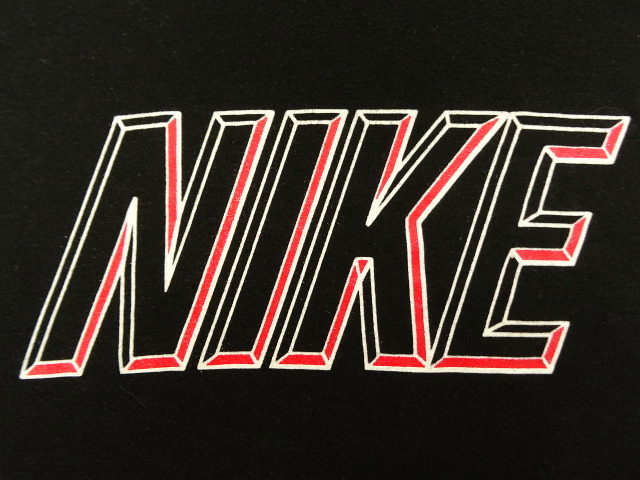 画像: 90'S NIKE 銀タグ シングルステッチ ロゴ Tシャツ ブラック USA製 (VINTAGE)