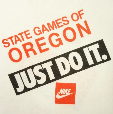 画像: 80'S NIKE 銀タグ "STATE GAMES OF OREGON" 両面プリント シングルステッチ Tシャツ USA製 (VINTAGE)