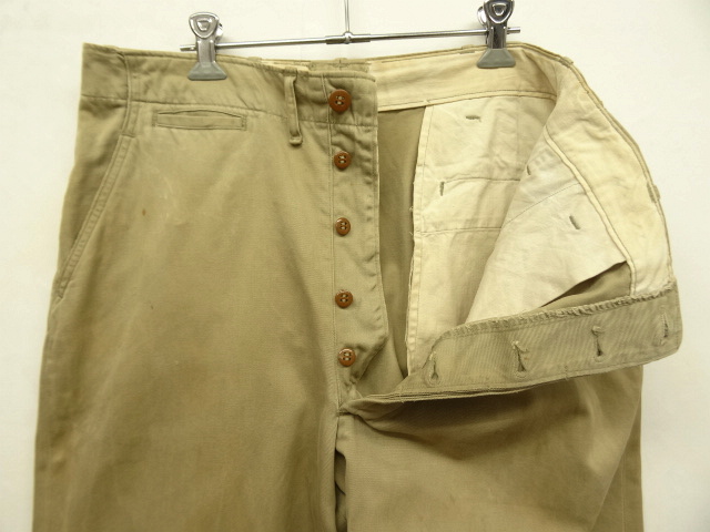 画像: 50'S アメリカ軍 US ARMY "45KHAKI" ボタンフライ チノパンツ (VINTAGE)