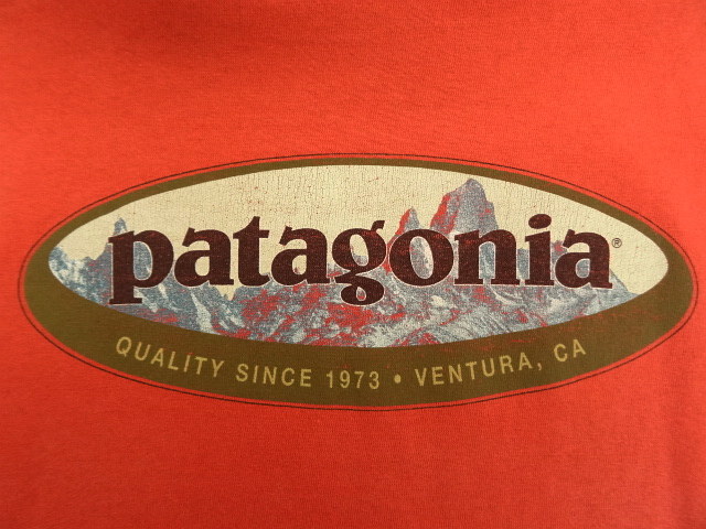 画像: 90'S PATAGONIA 黒タグ バックプリント オーバルロゴ 半袖Tシャツ USA製 (VINTAGE)