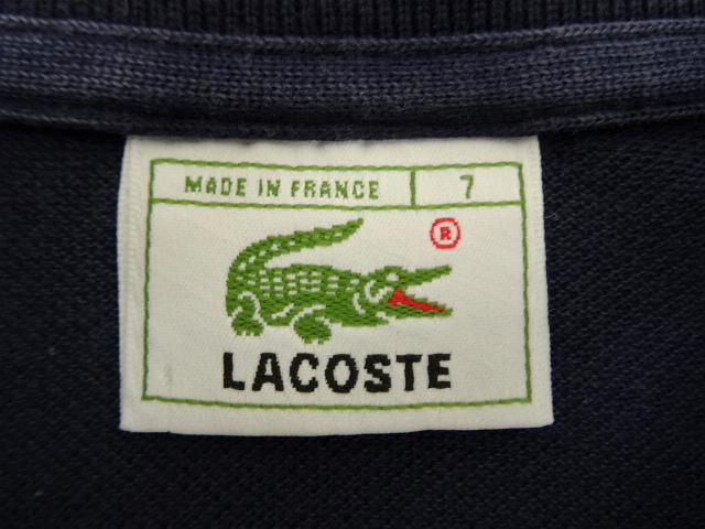 画像: 80'S CHEMISE LACOSTE ポロシャツ ネイビー フランス製 (VINTAGE)