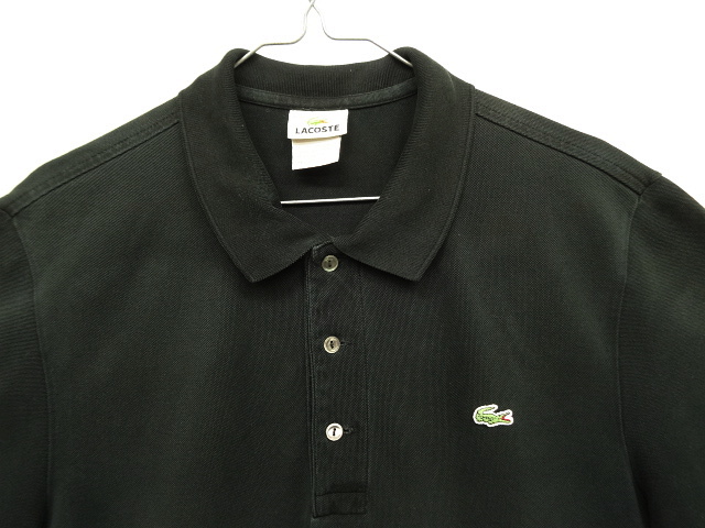 画像: 90'S CHEMISE LACOSTE ポロシャツ ブラック フランス製 (VINTAGE)