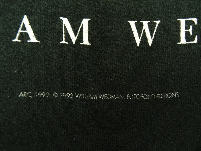 画像: 90'S WILLIAM WEGMAN "ARC" FOTOFOLIO製 Tシャツ USA製 (VINTAGE)
