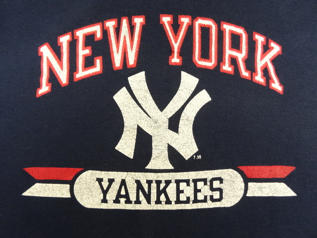 画像: 80'S CHAMPION "NEWYORK YANKEES" トリコタグ Tシャツ ネイビー USA製 (VINTAGE)
