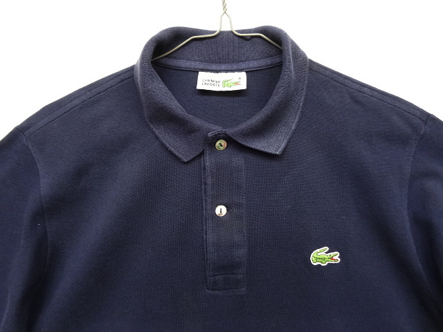 画像: 80'S CHEMISE LACOSTE ポロシャツ ネイビー フランス製 (VINTAGE)