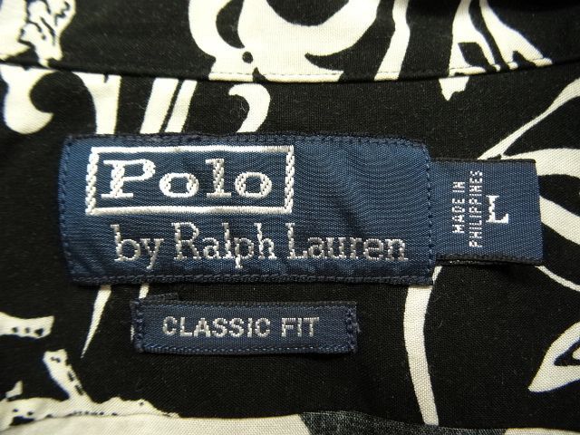 画像: 90'S RALPH LAUREN "CLASSIC FIT" レーヨン 半袖 オープンカラー アロハシャツ (VINTAGE)