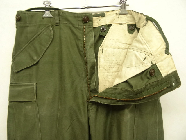 画像: 50'S アメリカ軍 US ARMY M-51 フィールドパンツ S-SHORT (VINTAGE)