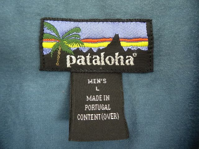 画像: 01'S PATALOHA サーフプリント 半袖 オープンカラーシャツ ブルー ポルトガル製 (VINTAGE)