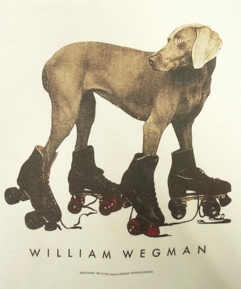 画像: 90'S WILLIAM WEGMAN "ROLLER ROVER" FOTOFOLIO製 半袖 Tシャツ USA製 (VINTAGE)