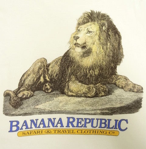 画像: 80'S BANANA REPUBLIC "アニマルプリント" ポケット付き Tシャツ USA製 (VINTAGE)