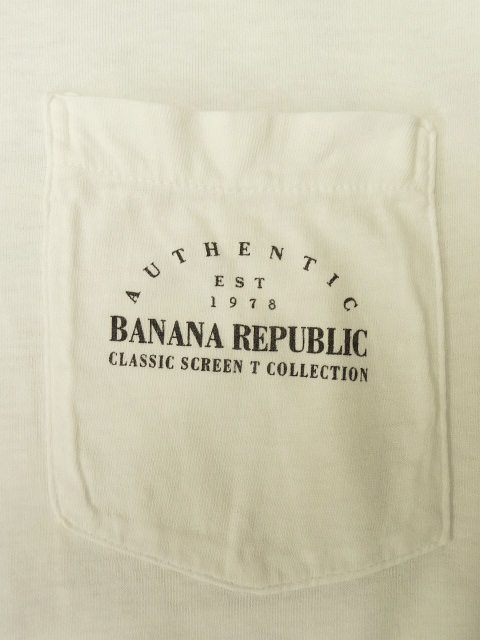 画像: 80'S BANANA REPUBLIC "イグアナ＆マッププリント" ポケット付き Tシャツ USA製 (VINTAGE)