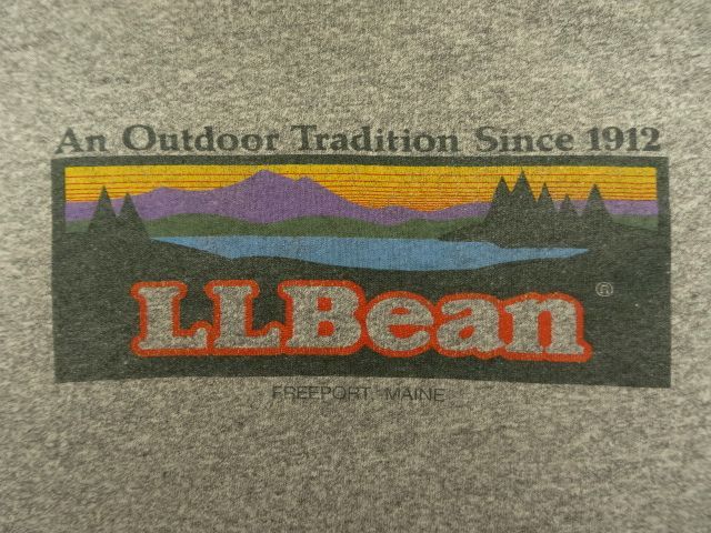 画像: 80'S LL Bean x CHAMPION 88/12 半袖 Tシャツ 杢グレー USA製 (VINTAGE)