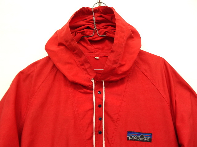 画像: 80'S PATAGONIA デカタグ アノラックパーカー レッド (VINTAGE)