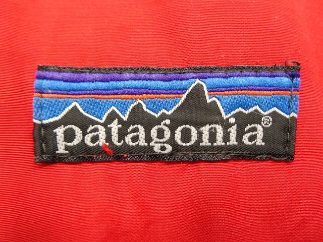 画像: 80'S PATAGONIA デカタグ アノラックパーカー レッド (VINTAGE)