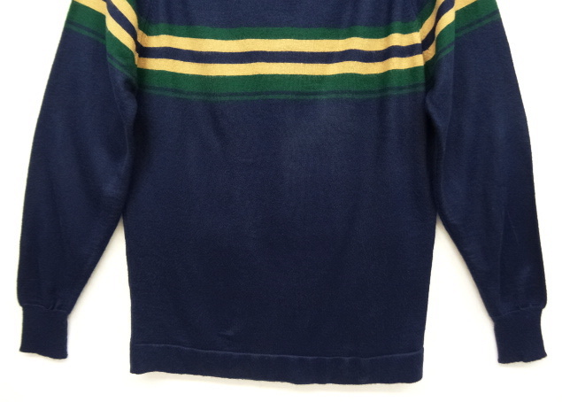 画像: 80'S J.C. PENNEY 襟付き ニット セーター NAVY (VINTAGE)