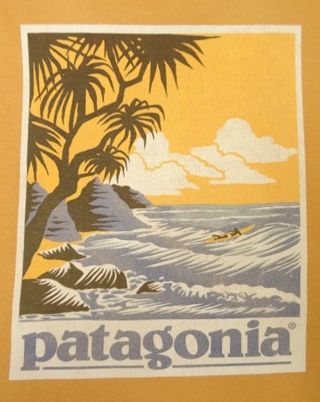 画像: 90'S PATAGONIA バックプリント BENEFICIAL T'S 半袖Tシャツ オレンジ (VINTAGE)