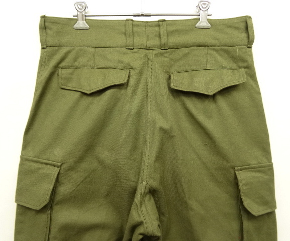 画像: 50'S フランス軍 M47 フィールドパンツ 前期型 OLIVE サイズ33 (DEADSTOCK)