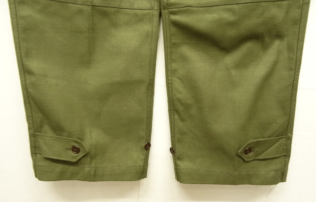 画像: 50'S フランス軍 M47 フィールドパンツ 前期型 OLIVE サイズ33 (DEADSTOCK)