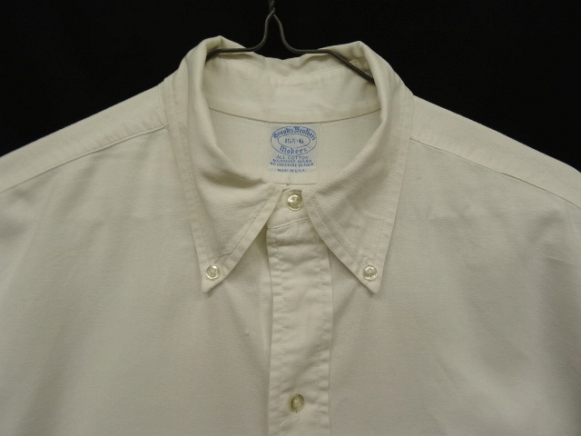 画像: 70'S BROOKS BROTHERS "6ボタン" BDシャツ ホワイト USA製 (VINTAGE)