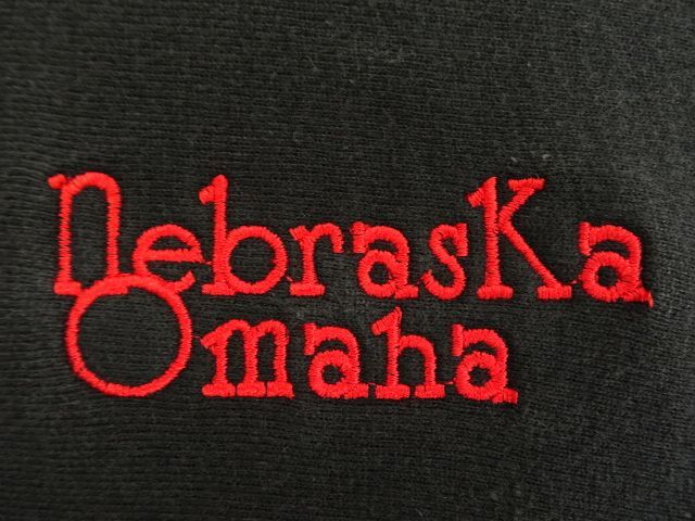 画像: 90'S CHAMPION "NEBRASKA OMAHA" 刺繍タグ リバースウィーブ ブラック USA製 (VINTAGE)