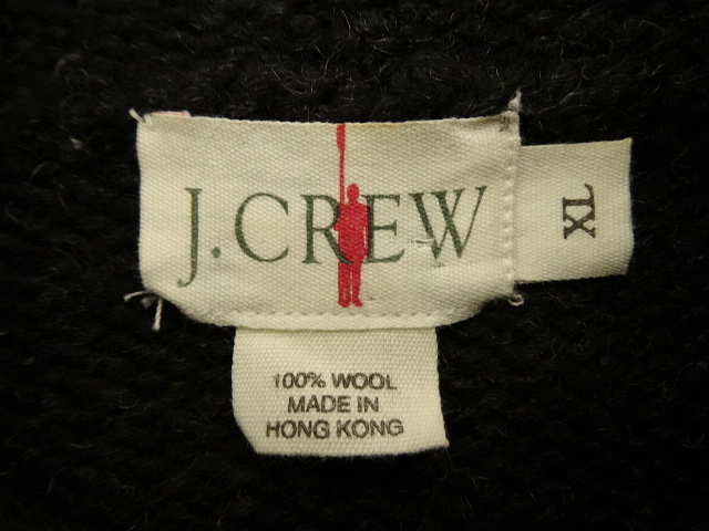 画像: 90'S J.CREW 旧タグ ウール ロールネックセーター ブラック (VINTAGE)