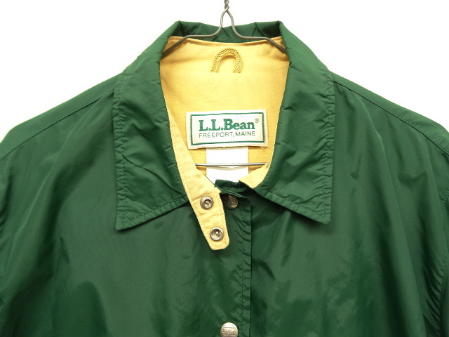 画像: 80'S LL Bean チンスト付き ナイロン コーチジャケット USA製 (VINTAGE)